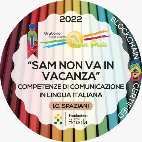 Sam non va in vacanza 2022 competenze linguistiche I.C Spaziani scuola secondari di primo grado